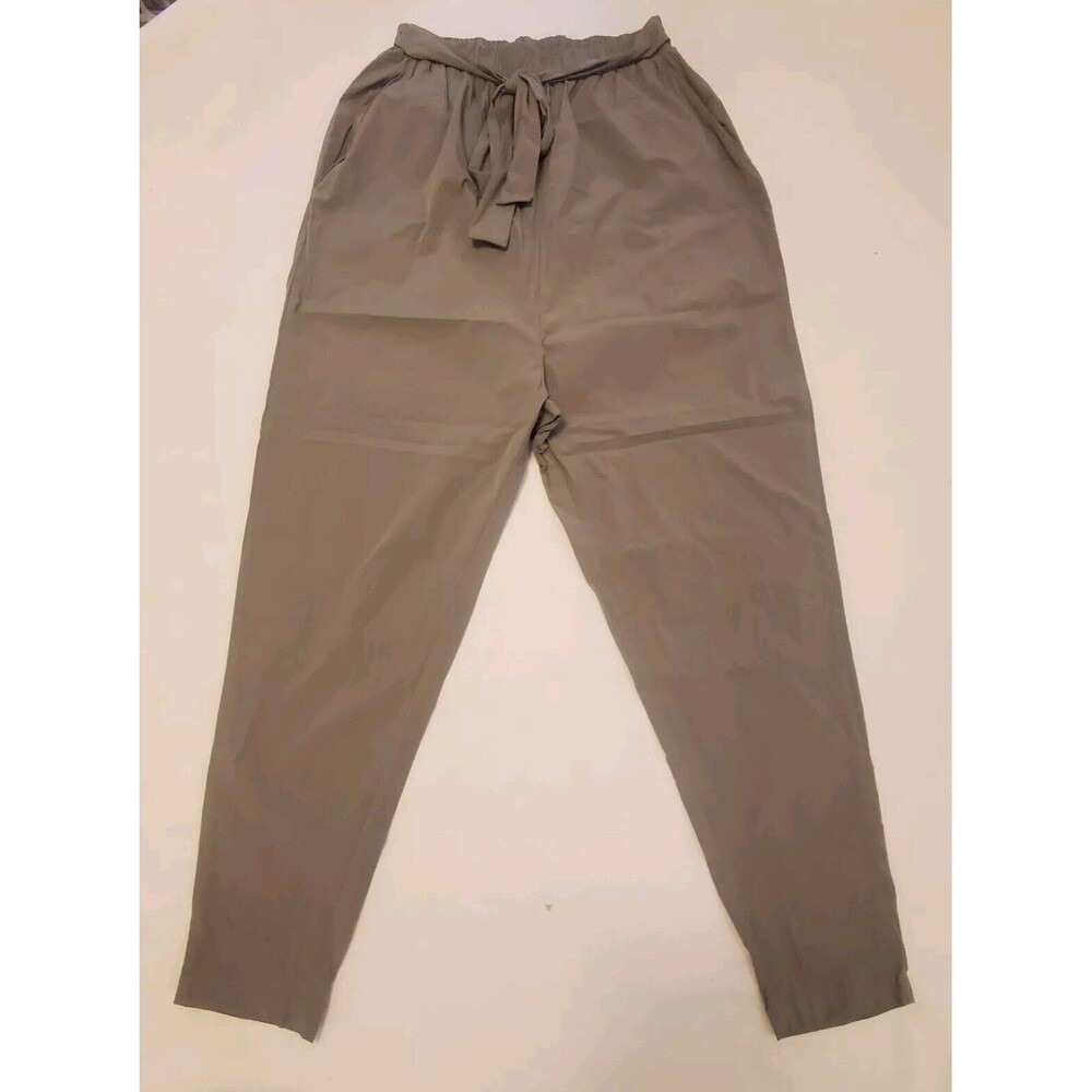 Squatwolf Pants Womens Medium Joggers Tapered Leg Grey Parachute Pants